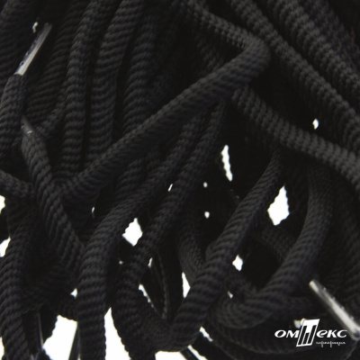 Шнурки #106-09, круглые 130 см, цв.чёрный - купить в Ставрополе. Цена: 21.92 руб.