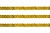 Пайетки "ОмТекс" на нитях, SILVER SHINING, 6 мм F / упак.91+/-1м, цв. 48 - золото - купить в Ставрополе. Цена: 356.19 руб.
