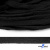 Шнур плетеный d-8 мм плоский, 70% хлопок 30% полиэстер, уп.85+/-1 м, цв.- чёрный - купить в Ставрополе. Цена: 735 руб.