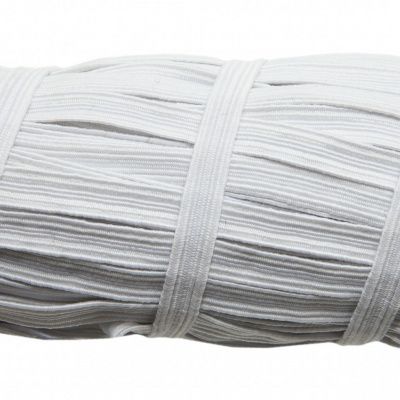 Резинка продежка С-67, шир. 7 мм (20 шт/10 м), цвет белый - купить в Ставрополе. Цена: 1 296.24 руб.