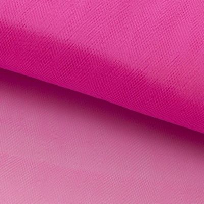 Фатин матовый 16-31, 12 гр/м2, шир.300см, цвет барби розовый - купить в Ставрополе. Цена 100.92 руб.