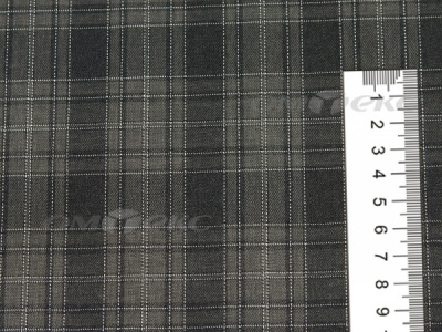 Ткань костюмная клетка 25235 2004, 185 гр/м2, шир.150см, цвет серый/бел - купить в Ставрополе. Цена 